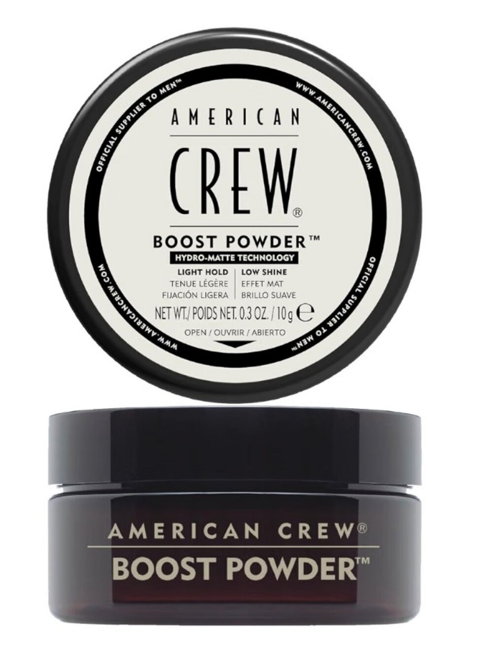 American crew mens Boost Powder Hair Volume Powder - Black Packaging